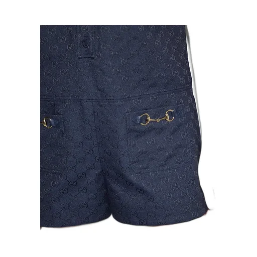 Gg Canvas Jumpsuit With Horsebit