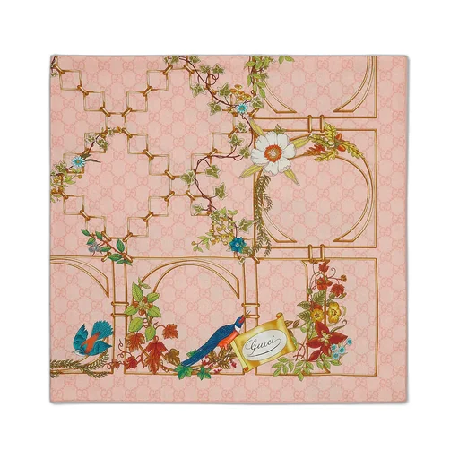 Printed Silk Twill Carré