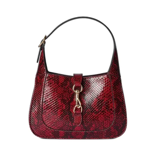 Gucci Jackie Small Python Shoulder Bag