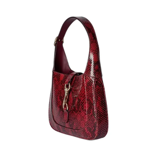 Gucci Jackie Small Python Shoulder Bag