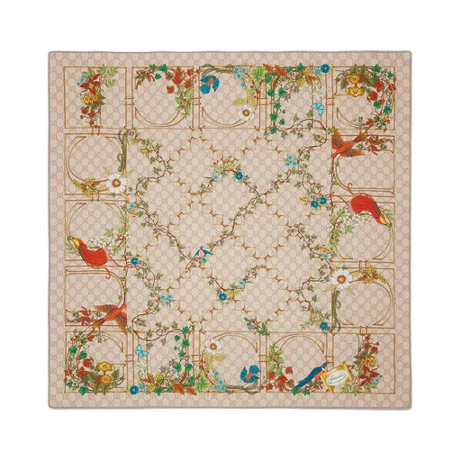Printed Silk Twill Carré