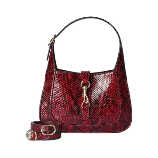 Gucci Jackie Small Python Shoulder Bag
