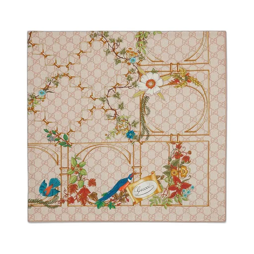 Printed Silk Twill Carré