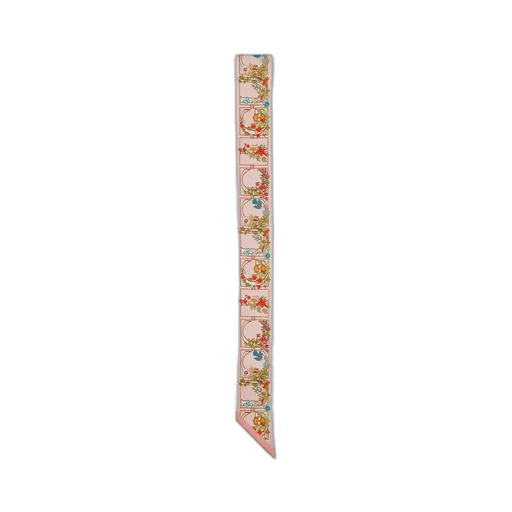 Printed Silk Neck Bow