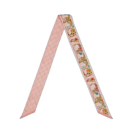 Printed Silk Neck Bow