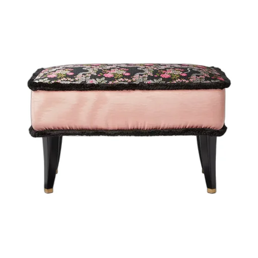 Floral Jacquard Stool