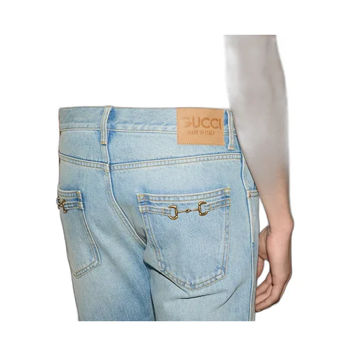 Tapered Denim Trousers