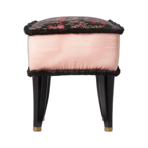 Floral Jacquard Stool