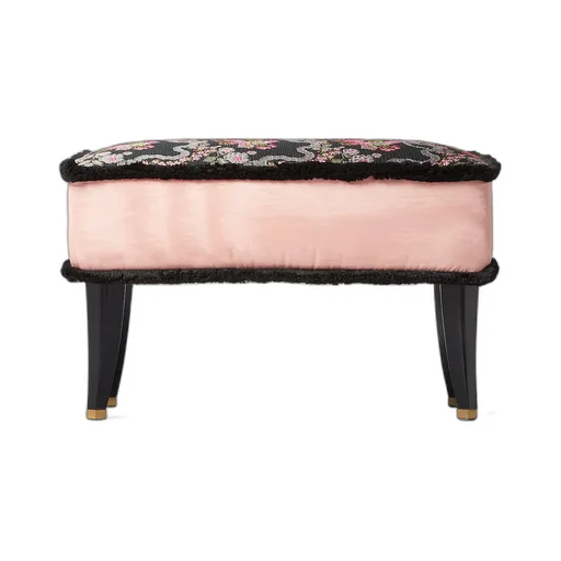 Floral Jacquard Stool