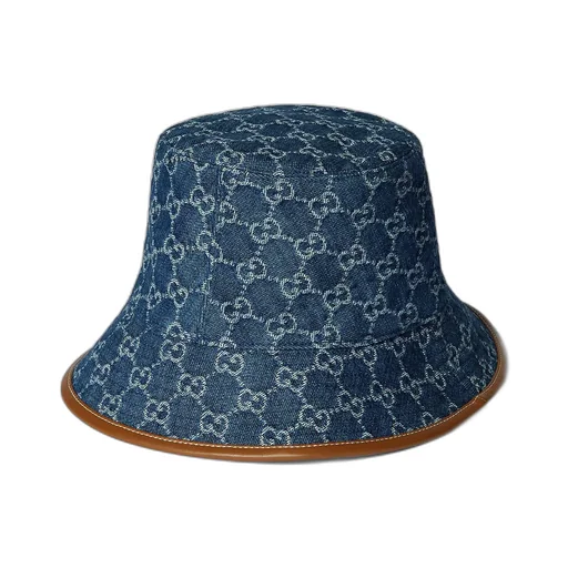 Gg Denim Bucket Hat