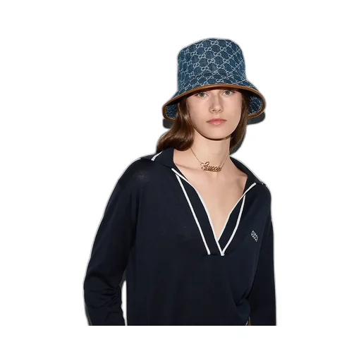 Gg Denim Bucket Hat