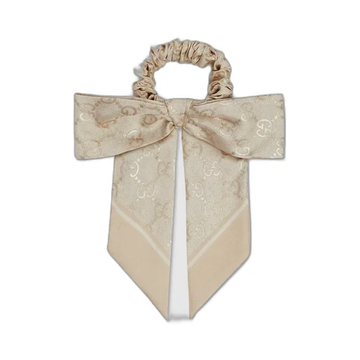 Gg Silk Jacquard Scrunchie