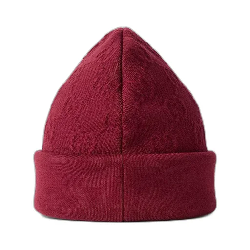 Gg Wool Blend Jacquard Hat
