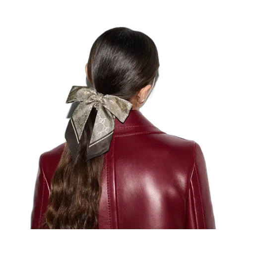 Gg Silk Jacquard Scrunchie