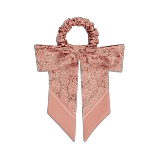Gg Silk Jacquard Scrunchie