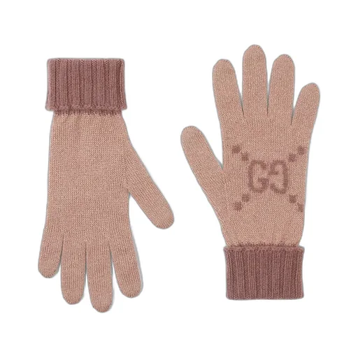 Gg Cashmere Lamé Gloves