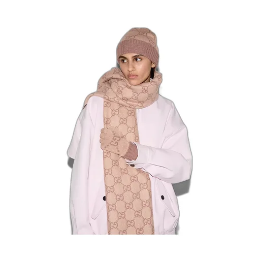Gg Cashmere Lamé Gloves