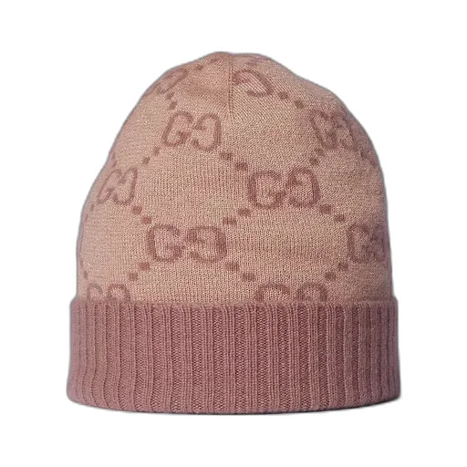 Gg Cashmere Lamé Hat
