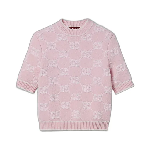 Gg Wool Bouclé Jacquard Top