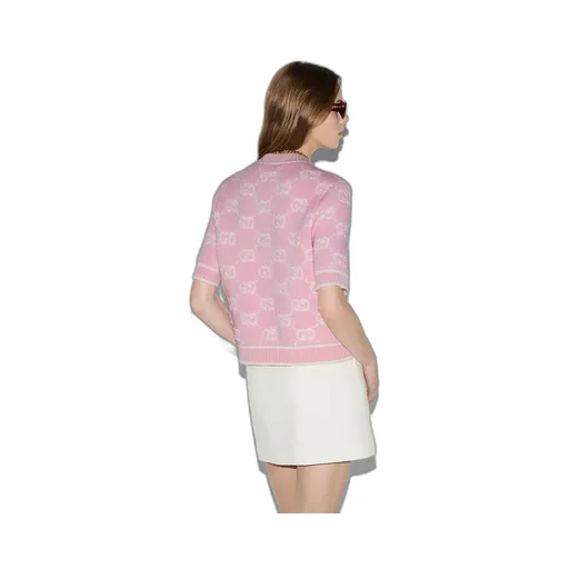 Gg Wool Bouclé Jacquard Top