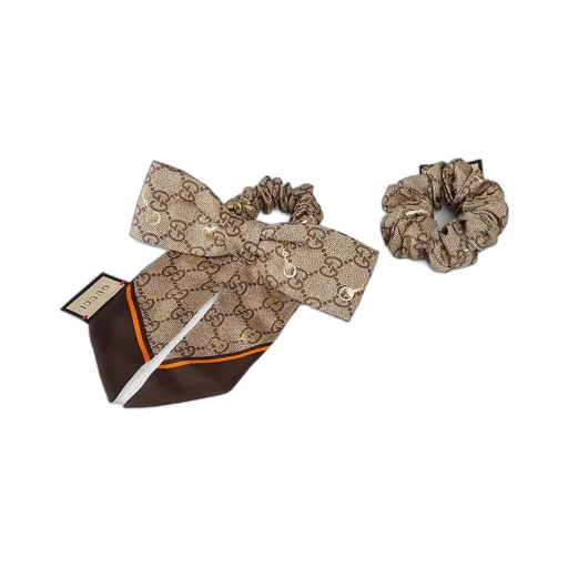 Silk Gg Scrunchie Set