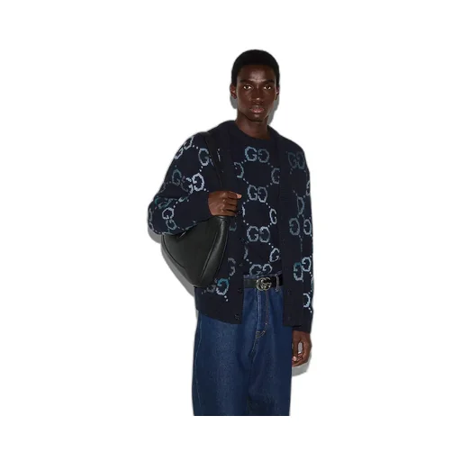 Wool Jumper With Gg Intarsia