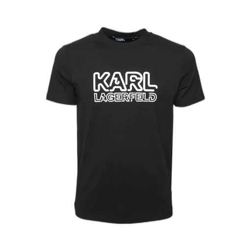 Karl Lagerfeld Logo Printed Crewneck T-Shirt