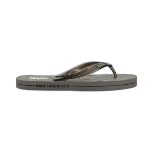 Karl Lagerfeld Open Toe Slip-On Flip Flops