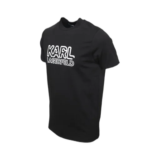 Karl Lagerfeld Logo Printed Crewneck T-Shirt