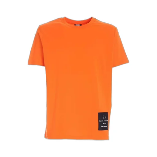 Karl Lagerfeld Logo Patch Crewneck T-Shirt