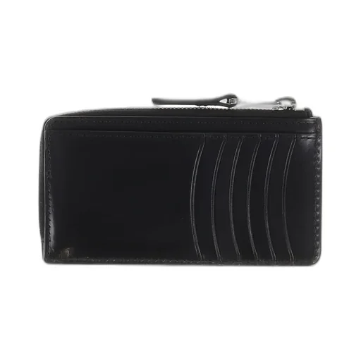 Patina Zip Coin Card Holder / Blk