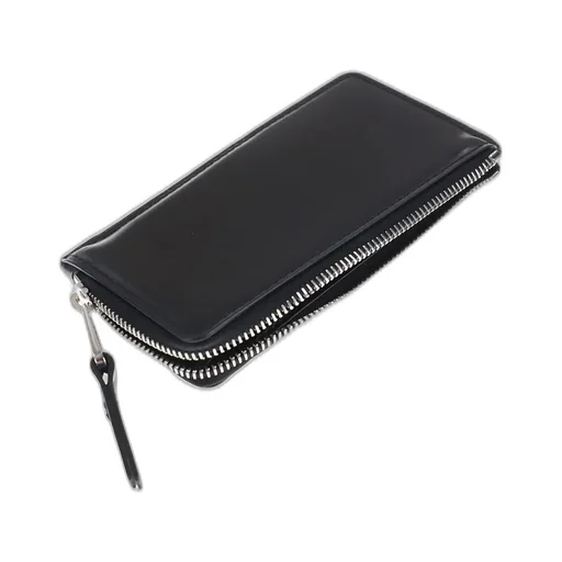 Patina Zip Coin Card Holder / Blk
