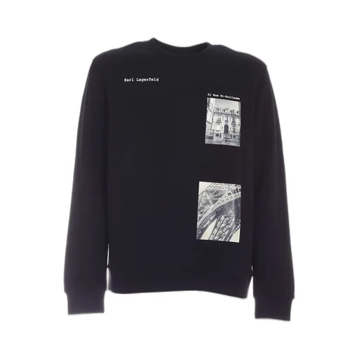 Karl Lagerfeld Logo Printed Crewneck Sweatshirt