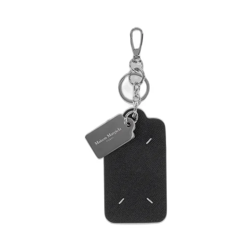 Double Tag Keyring And Card Holder Big / Blk