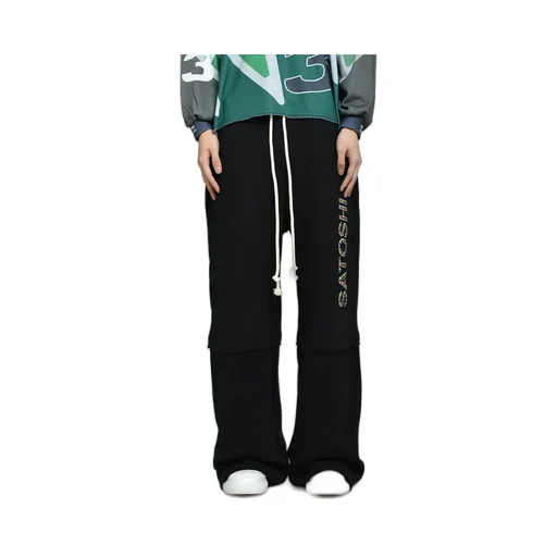 Studded Double Layer Sweatpant / Blk