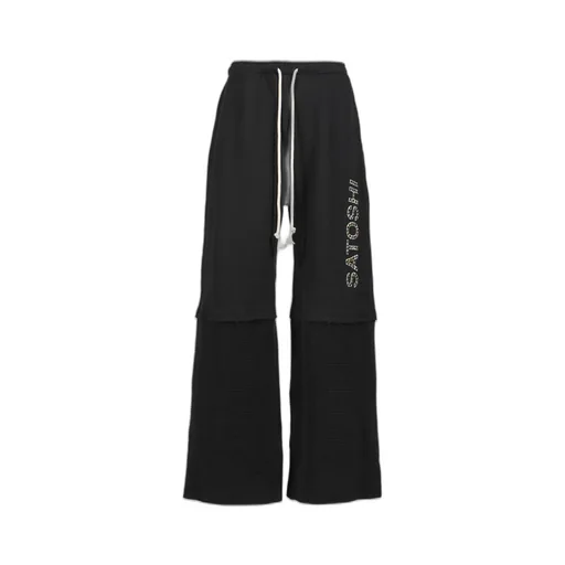 Studded Double Layer Sweatpant / Blk