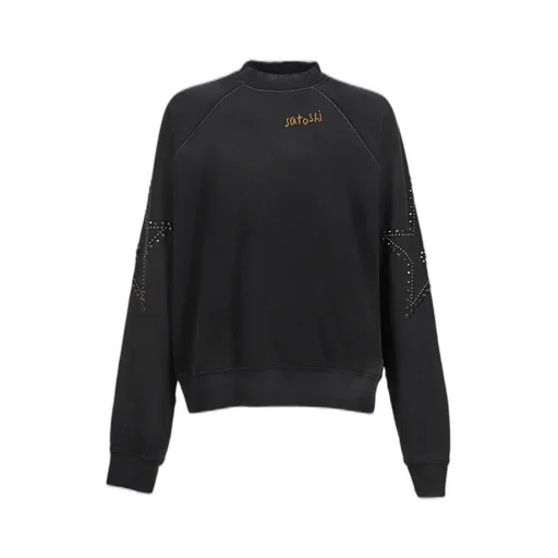 Star Studded Crewneck / Black