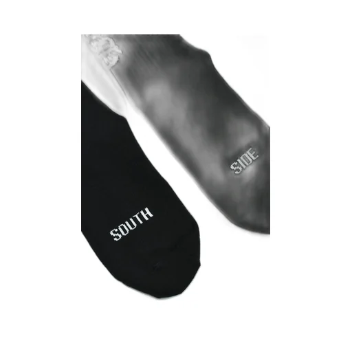 Old English Logo Socks 2Pack / Blk&Amp;Wht