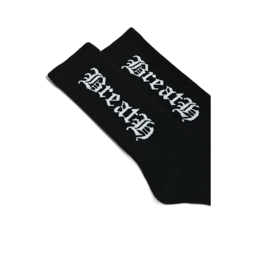 Old English Logo Socks 2Pack / Blk&Amp;Wht