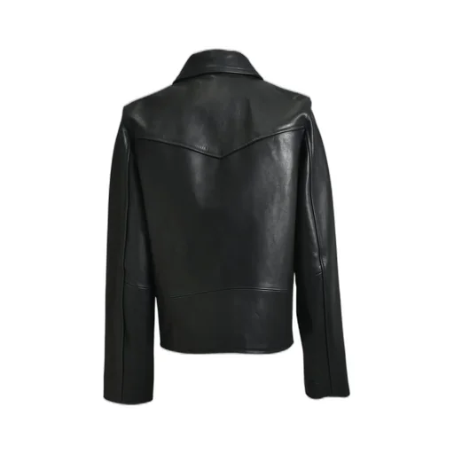 Classic Motorcycle Leather Jacket / Blk