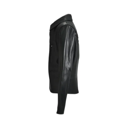 Classic Motorcycle Leather Jacket / Blk