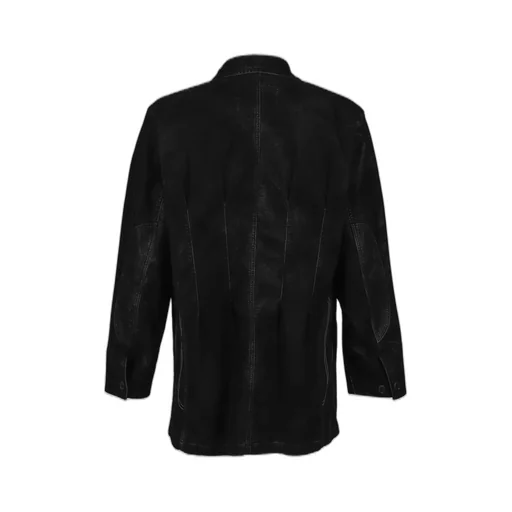 Artificial Leather Hunting Jacket / Blk