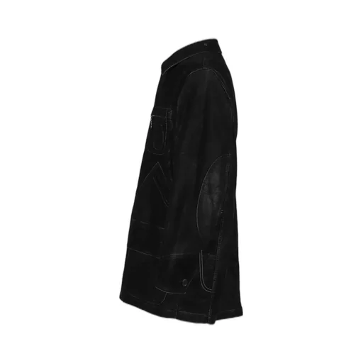 Artificial Leather Hunting Jacket / Blk