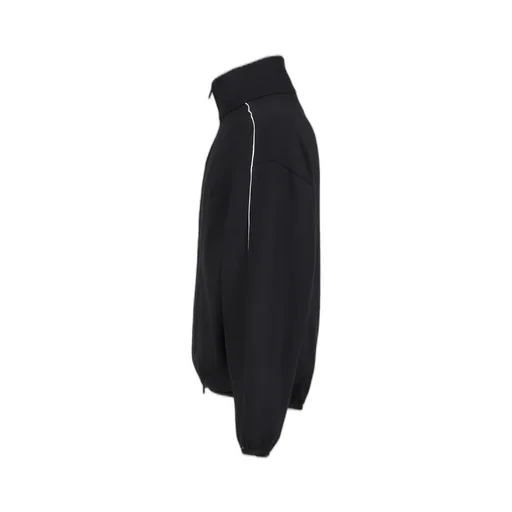 Modern Fit Fleece Track Jacket / Jet Blk/Cloud Wht