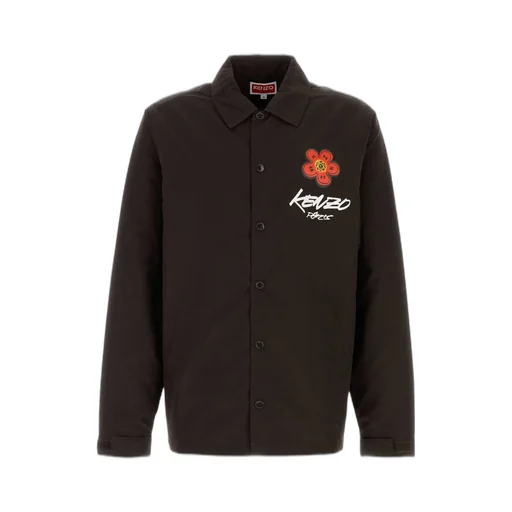 Kenzo X Futura 2000 Logo Detailed Buttoned Shirt Jacket