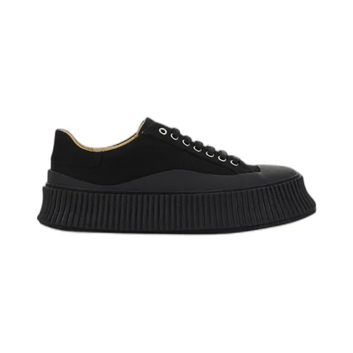 Jil Sander Round Toe Lace-Up Sneakers