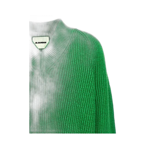 Jil Sander V-Neck Knitted Oversized Jumper