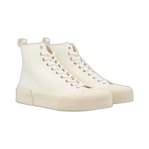 Jil Sander High-Top Lace-Up Sneakers