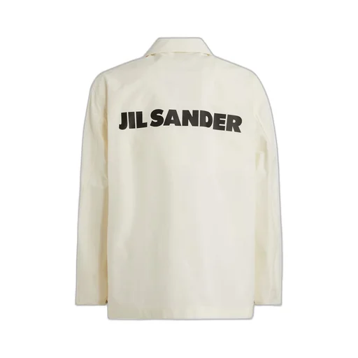 Jil Sander Logo Printed Long-Sleeved Jacket