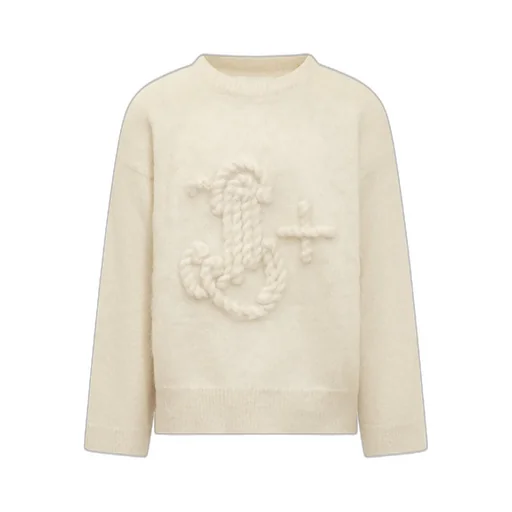 Jil Sander Logo Intarsia-Knit Jumper